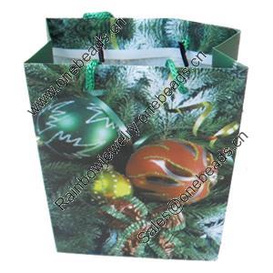 Gift Shopping Bag, Matte PPC, Size: about 31cm wide, 39cm high, 9cm bottom wide, Sold by Box