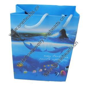 Gift Shopping Bag, Matte PPC, Size: about 31cm wide, 39cm high, 9cm bottom wide, Sold by Box