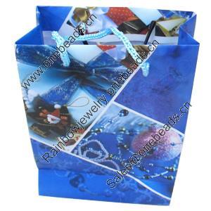 Gift Shopping Bag, Matte PPC, Size: about 31cm wide, 39cm high, 9cm bottom wide, Sold by Box