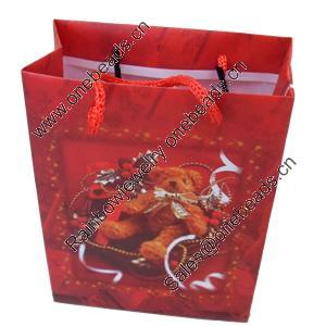 Gift Shopping Bag, Matte PPC, Size: about 31cm wide, 39cm high, 9cm bottom wide, Sold by Box