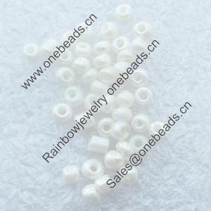 Glass Seed Beads, 12/0, Ceylon Round Hole Rocailles, 2mm in diameter, hole: 1mm, about 39000pcs/Bag, Sold by Bag