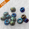 Glass Seed Beads, 12/0, Iris Round Hole Rocailles, 2mm in diameter, hole: 1mm, about 39000pcs/Bag, Sold by Bag