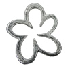 Pendant Zinc Alloy Jewelry Findings Lead-free, Flower 43x37mm, Sold by Bag