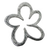 Pendant Zinc Alloy Jewelry Findings Lead-free, Flower 43x37mm, Sold by Bag