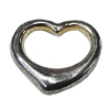 Pendant Zinc Alloy Jewelry Findings Lead-free, Hollow Heart 14x12mm, Sold by Bag