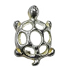 Pendant Zinc Alloy Jewelry Findings Lead-free, Turtle 19x13mm, Sold by Bag