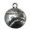Pendant Zinc Alloy Jewelry Findings Lead-free, 18x14mm Hole:1.5mm, Sold by Bag