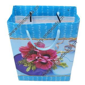 Gift Shopping Bag, Matte PPC, Size: about 31cm wide, 39cm high, 9cm bottom wide, Sold by Box