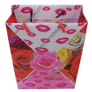 Gift Shopping Bag, Matte PPC, Size: about 31cm wide, 39cm high, 9cm bottom wide, Sold by Box