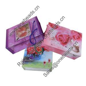 Gift Shopping Bag, Matte PPC, Mix style & Mix colour, Size: about 12.5cm wide, 17cm high, 5.5cm bottom wide, Sold by Box