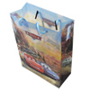 Gift Shopping Bag, Translucent PPC, Size: about 26.5cm wide, 34cm high, 9cm bottom wide, Sold by Box