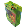 Gift Shopping Bag, Translucent PPC, Size: about 26.5cm wide, 34cm high, 9cm bottom wide, Sold by Box