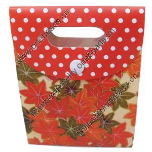 Gift Shopping Bag, PPC, Size: about 19cm wide, 27cm high, 9.5cm bottom wide, Sold by Box