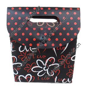 Gift Shopping Bag, PPC, Size: about 25cm wide, 32cm high, 13cm bottom wide, Sold by Box