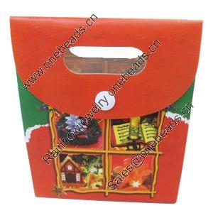 Gift Shopping Bag, PPC, Size: about 25cm wide, 32cm high, 13cm bottom wide, Sold by Box