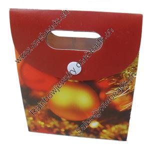 Gift Shopping Bag, PPC, Size: about 25cm wide, 32cm high, 13cm bottom wide, Sold by Box