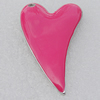 Zinc Alloy Enamel Pendant, Nickel-free & Lead-free, Heart 26x16mm Hole:2mm, Sold by PC