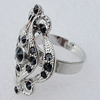 Metal Alloy Finger Rings, 30x22mm, Sold by Box 