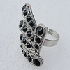 Metal Alloy Finger Rings, 32x28mm, Sold by Box 