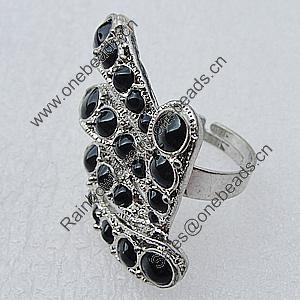 Metal Alloy Finger Rings, 32x28mm, Sold by Box 