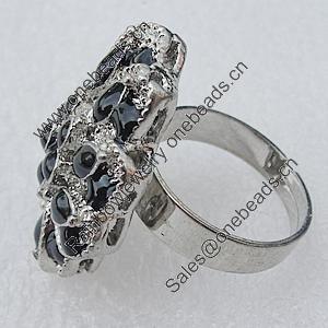 Metal Alloy Finger Rings, 28x22mm, Sold by Box 
