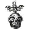 Pendant Zinc Alloy Jewelry Findings Lead-free, Skeleton 33x23mm Hole:2.5mm, Sold by Bag