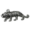 Pendant Zinc Alloy Jewelry Findings Lead-free, Animal 54x24mm Hole:3mm, Sold by Bag