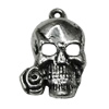 Pendant Zinc Alloy Jewelry Findings Lead-free, Skeleton 24x16mm Hole:2mm, Sold by Bag