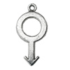 Pendant Zinc Alloy Jewelry Findings Lead-free, 25x12mm Hole:2mm, Sold by Bag