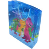 Gift Shopping Bag, Translucent PPC, Size: about 31.5cm wide, 39.5cm high, 9cm bottom wide, Sold by Box