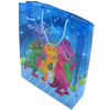 Gift Shopping Bag, Translucent PPC, Size: about 27cm wide, 34cm high, 9cm bottom wide, Sold by Box