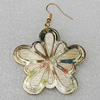 Acrylic Earrings, Flower 45mm, Sold by Group