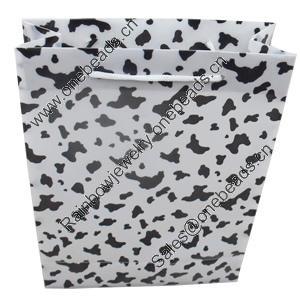 Gift Shopping Bag, Matte PPC, Size: about 30cm wide, 38cm high, 10cm bottom wide, Sold by Box