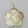 Acrylic Earrings, Flower 45mm, Sold by Group