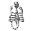 Pendant Zinc Alloy Jewelry Findings Lead-free, Scorpion 43x30mm Hole:3mm, Sold by Bag