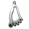 Pendant Zinc Alloy Jewelry Findings Lead-free, Foot 27x16mm Hole:1.5mm, Sold by Bag