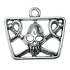Pendant Zinc Alloy Jewelry Findings Lead-free, Skeleton 35x30mm Hole:4mm, Sold by Bag