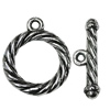 Clasps Zinc Alloy Jewelry Findings Lead-free, Loop:24x20mm Bar:26x8mm, Sold by KG