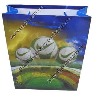 Gift Shopping Bag, Matte PPC, Size: about 13cm wide, 17cm high, 6cm bottom wide, Sold by Box