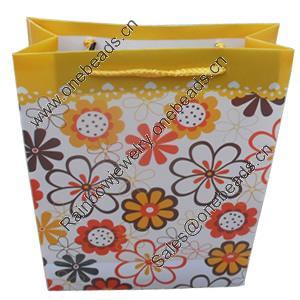 Gift Shopping Bag, Matte PPC, Size: about 13cm wide, 17cm high, 6cm bottom wide, Sold by Box