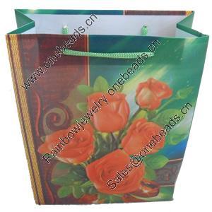 Gift Shopping Bag, Matte PPC, Size: about 30cm wide, 38cm high, 10cm bottom wide, Sold by Box