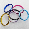 Aluminum Ring, Mix color, wide:3mm, Sold by Bag