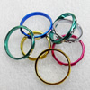 Aluminum Ring, Mix color, wide:3mm, Sold by Bag