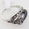 Metal Alloy Finger Rings, 23x14mm, Sold by Box 