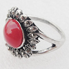 Metal Alloy Finger Rings, Flower 19mm, Sold by Box 