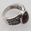 Metal Alloy Finger Rings, Oval 12x10mm, Sold by Box 