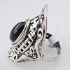 Metal Alloy Finger Rings, 42x24mm, Sold by Box 