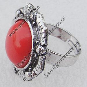 Metal Alloy Finger Rings, 25mm, Sold by Box 