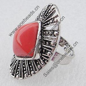 Metal Alloy Finger Rings, 38x24mm, Sold by Box 