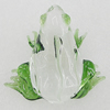 Glass Decorations, Frog 51x43mm, Sold by PC